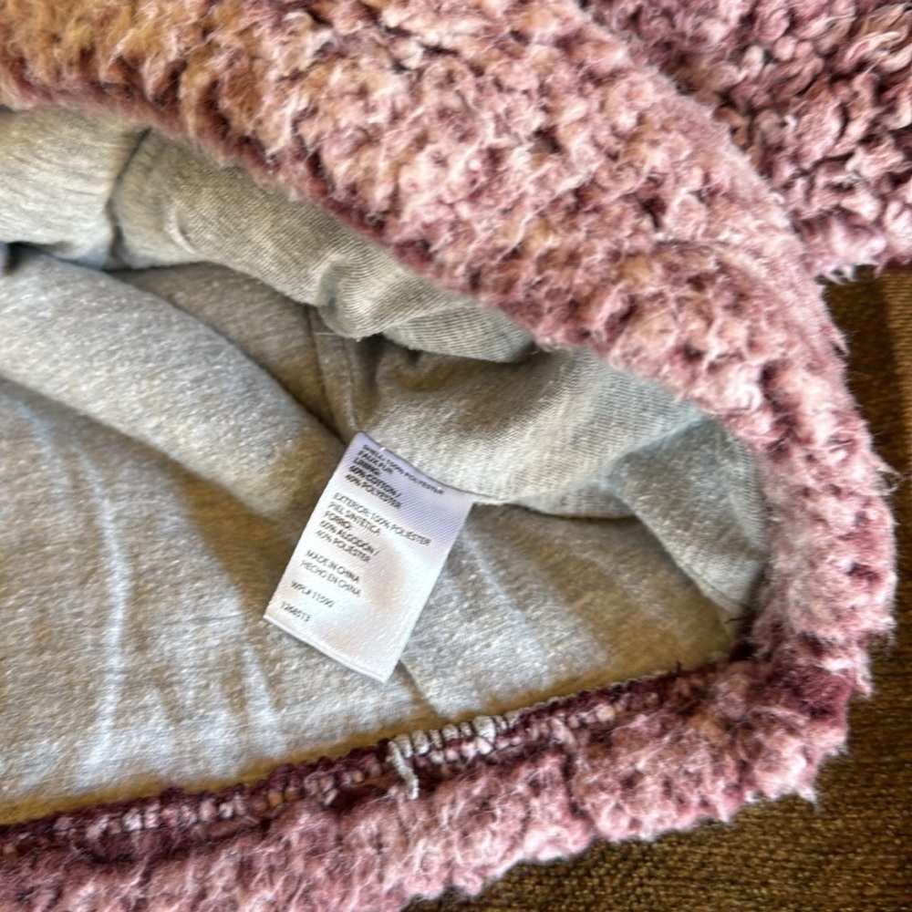 (2) Sherpa Fleece 1/4 zip Jersey Lined Cozy Pullovers w. Pockets Women’s Small - Picture 3 of 11